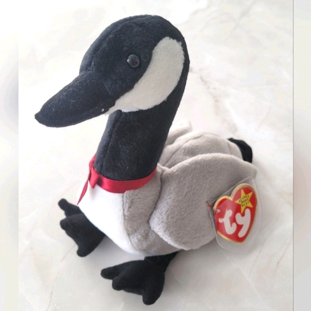 Y2K Ty Beanie Baby Loosy The Goose 1998 Rare Retired Vintage Collectible